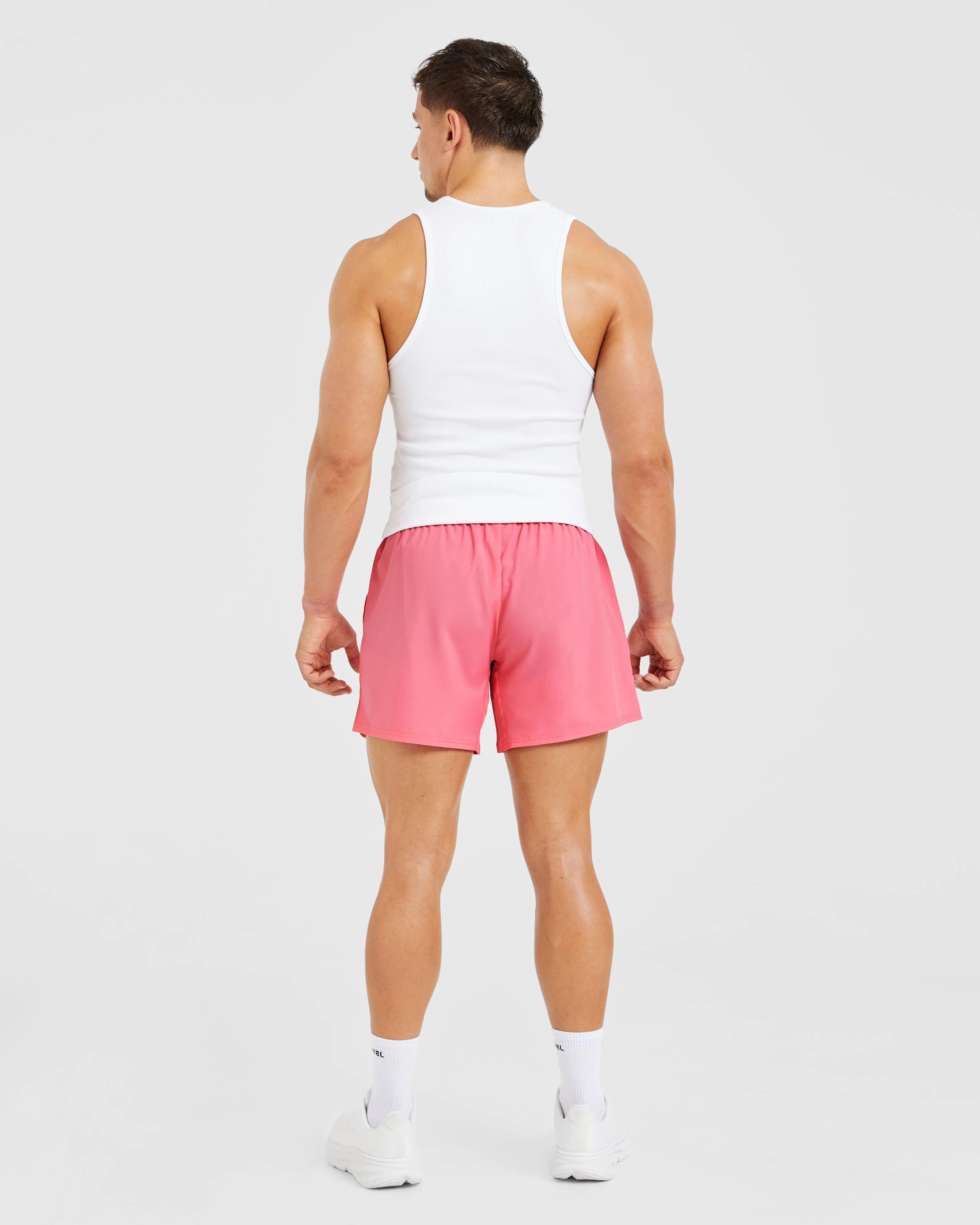Core 5" Shorts - Coral Adjustable Drawcord