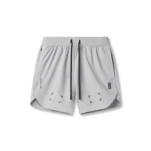 Low Profile Zipper Beach Ready Shorts 0823. Tetra-Lite? 7" Linerless Short - Slate Grey "Space Bracket"