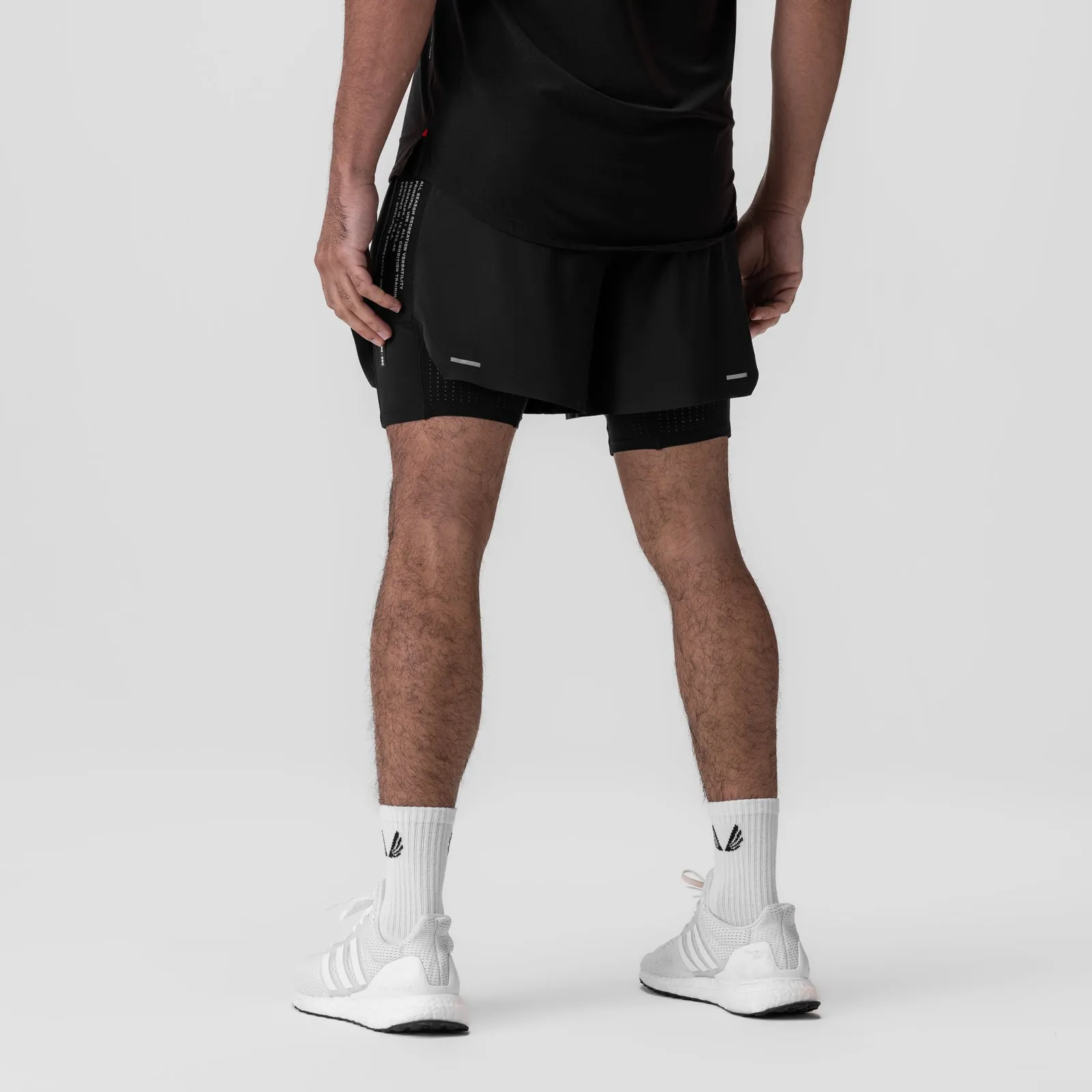 Easy Movement Fit Sweat Wicking Lining 0953. Aerotex? Hybrid Liner Short - Black/Black