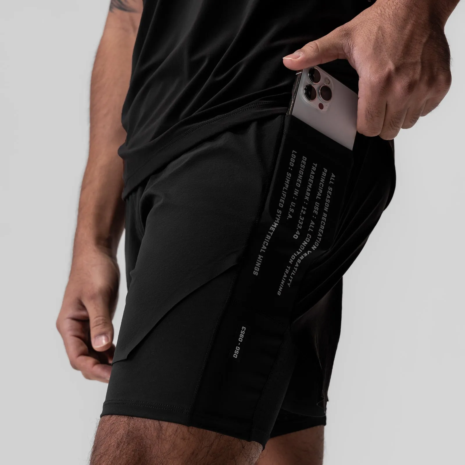 0953. Aerotex? Hybrid Liner Short - Black/Black Value for Money