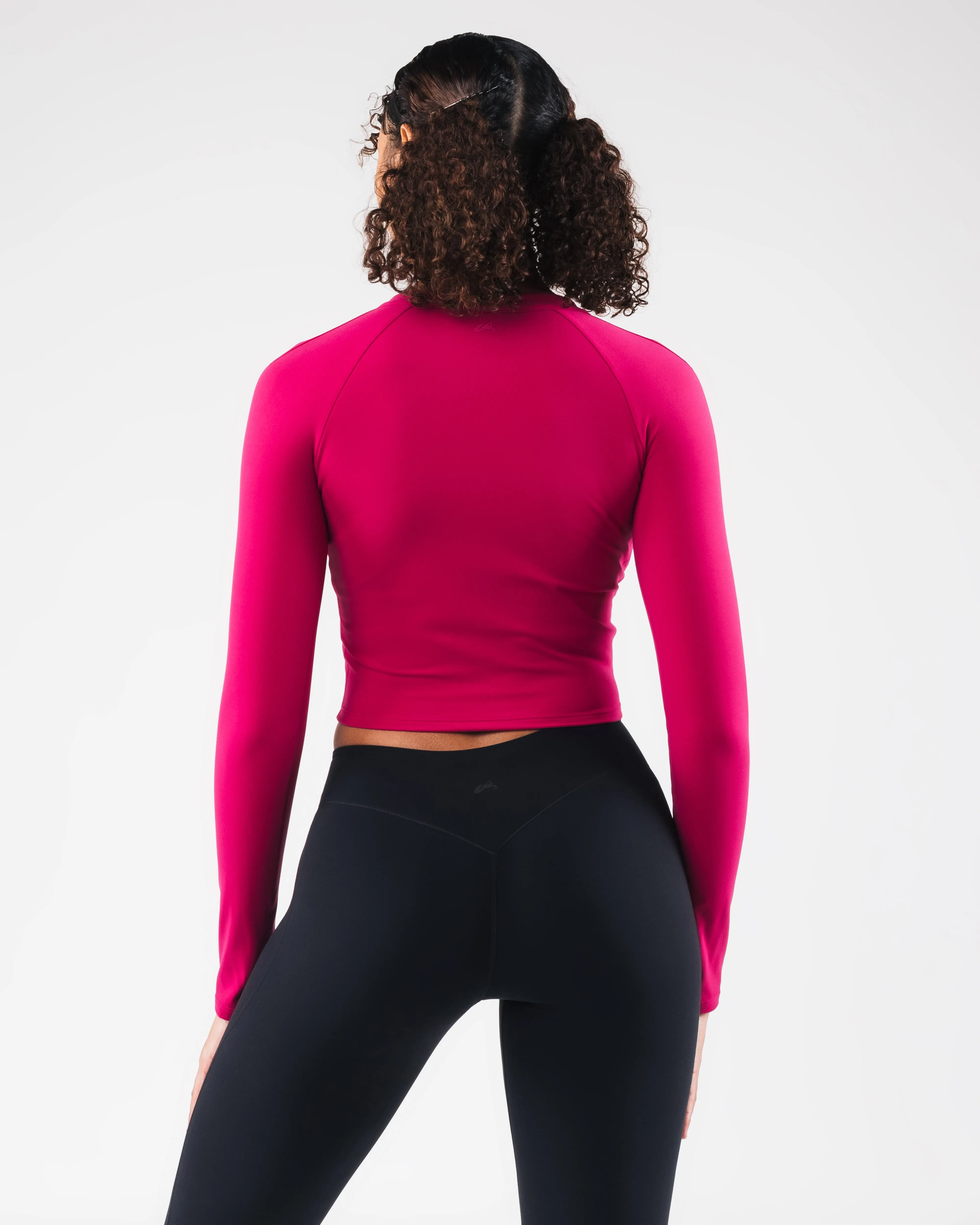 KDM LS Zip Bra - Berry Flexible Support