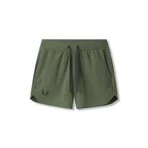 0751. Tetra-Lite? 5" Linerless Short - Olive "Black Wings" holiday apparel