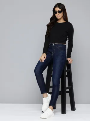 Women's 710 Blue Skinny Fit Mid Rise Jeans General Option
