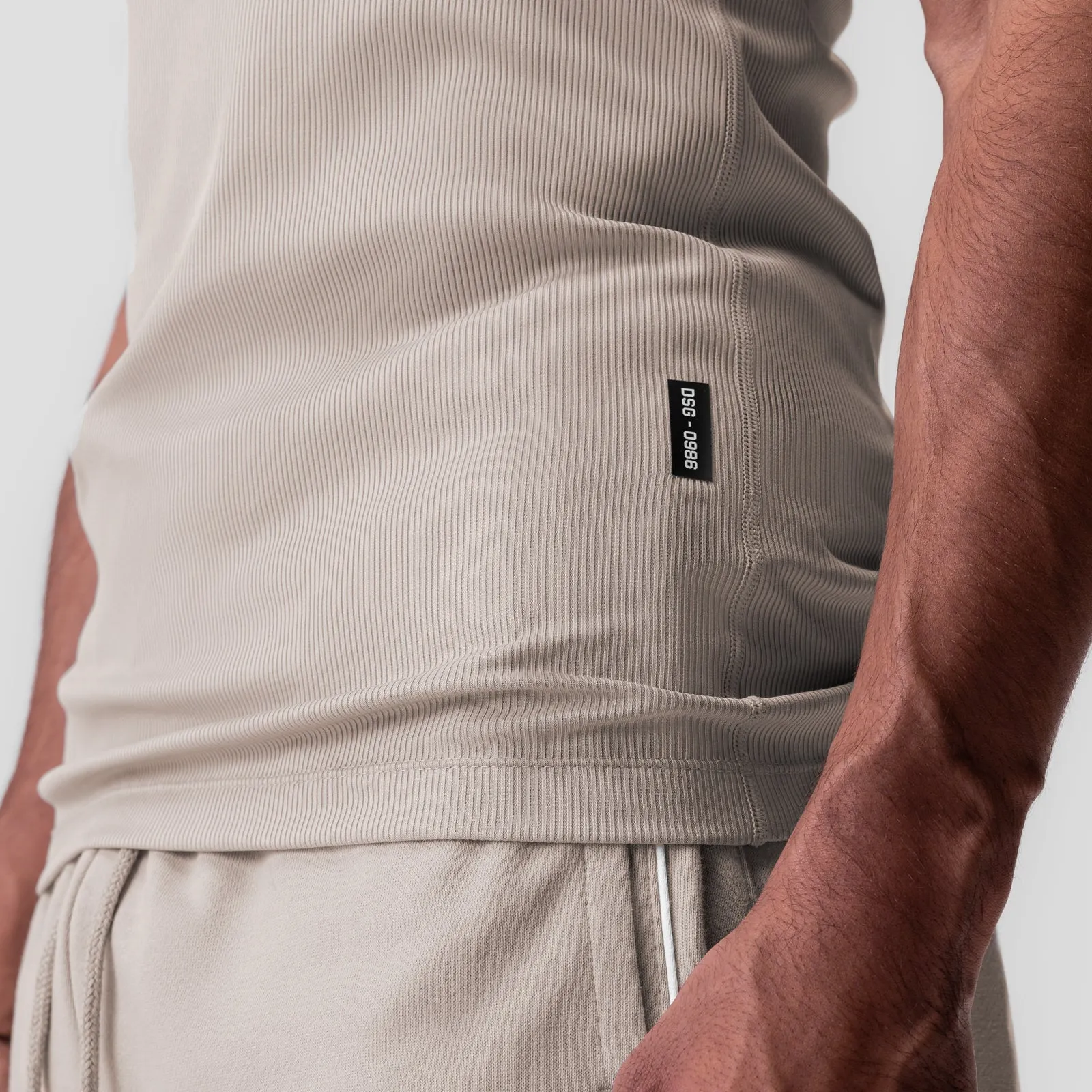0986. Creora??Tech Ribbed Tank - Chai Next - generation low pressure