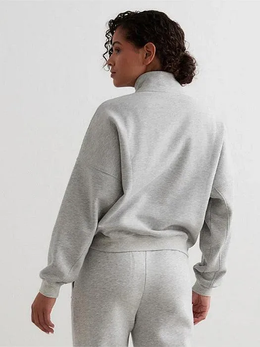 Odor Control Treatment Multipack Deal Grey Melang?? Varsity Sweat Half Zip