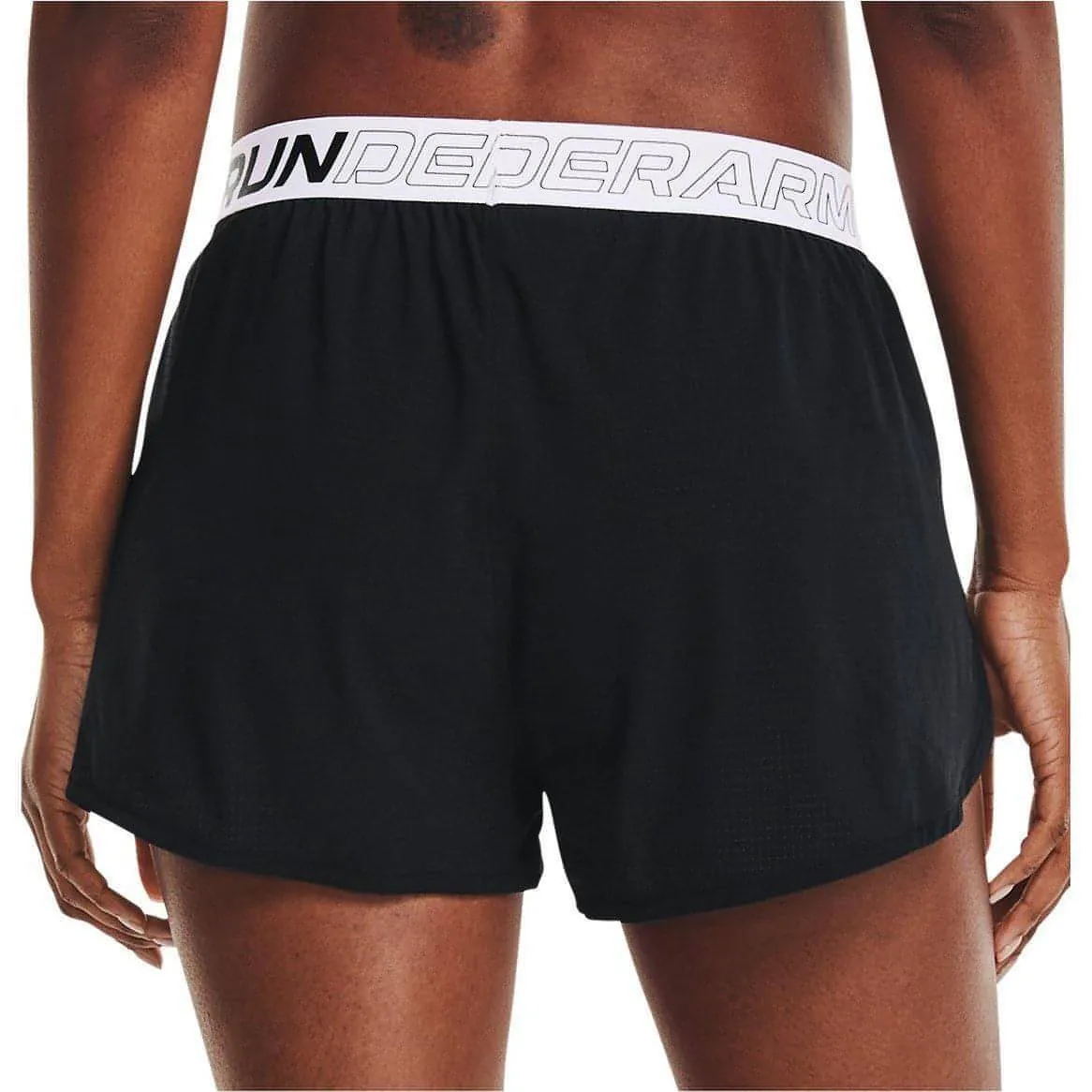 Under Armour Draft Womens Running Shorts - Black DoubleLayeredKnees