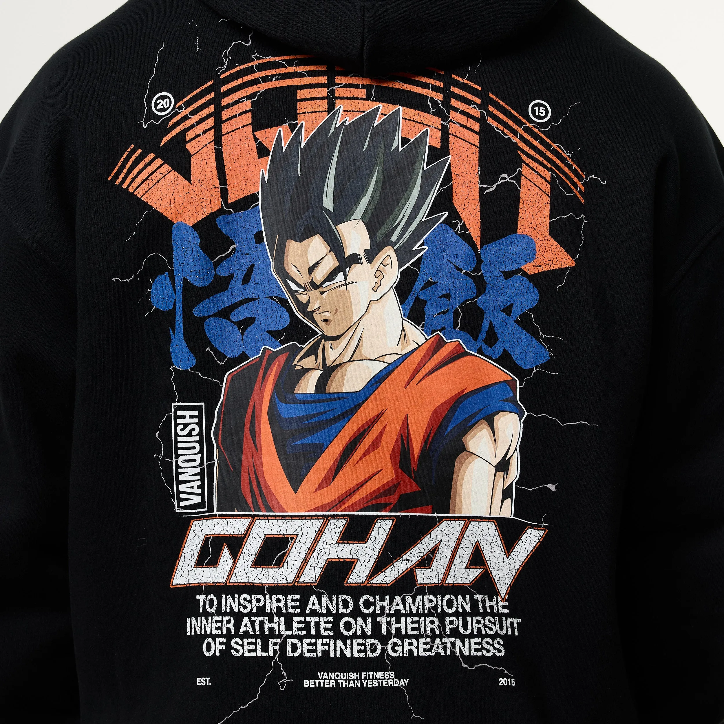 Vanquish DBS Gohan Black Hoodie Camping Essential Casual Look