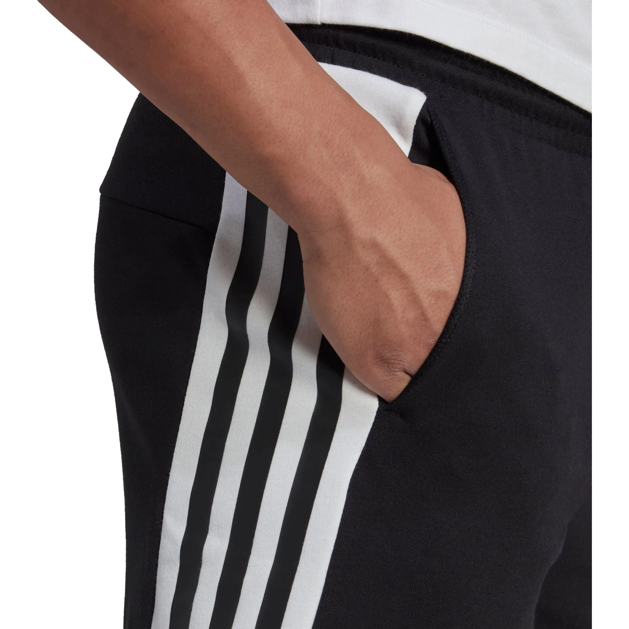 adidas Future Icons 3 Stripes Mens Training Shorts - Black colorful