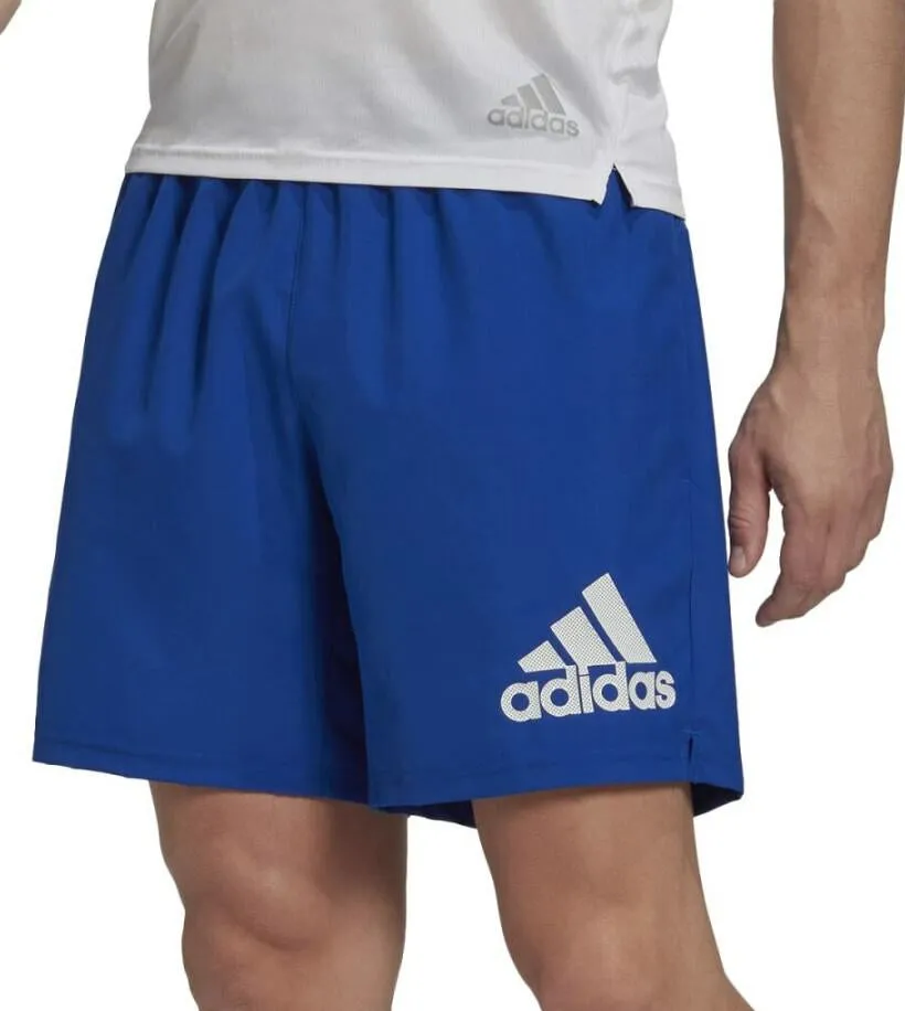 Moisture wicking sports industry adidas Run It 7 Inch Mens Running Shorts - Blue