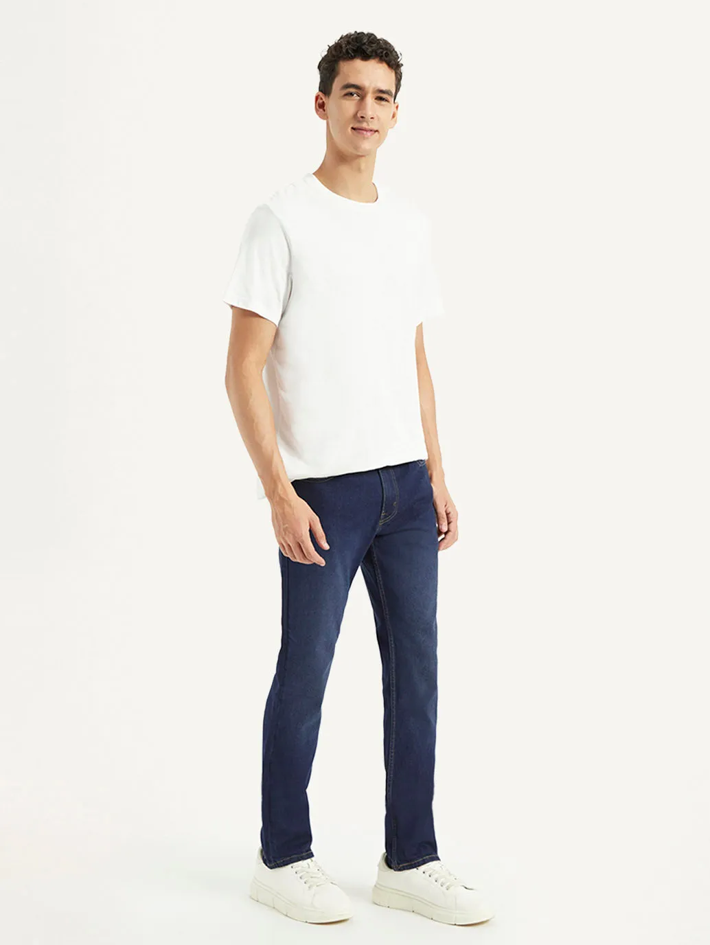 Men's 511 Dark Blue Slim Fit Mid Rise Jeans Quick Matchup