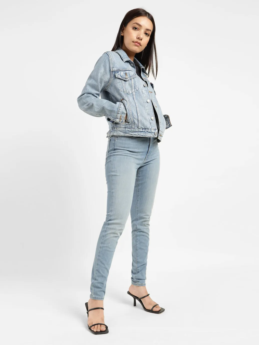 Durable piece Women's Blue Mile High Wide Leg Fit High Rise Jeans