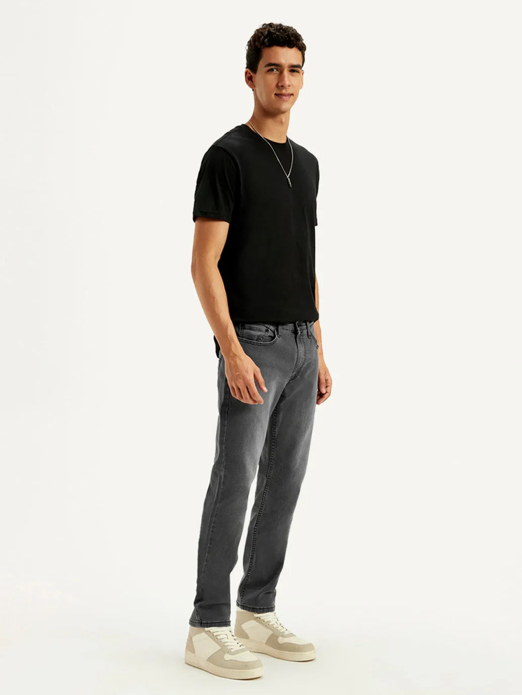 Men's 511 Charcoal Grey Slim Fit Mid Rise Jeans Day Ready