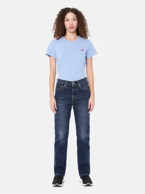 Professional Wear Weekend Warrior Women's 501 Dark Indigo Straight Fit High Rise Jeans