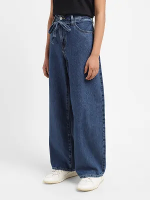 Women's Indigo XL Balloon Loose Fit Mid Rise Jeans Essential Layer