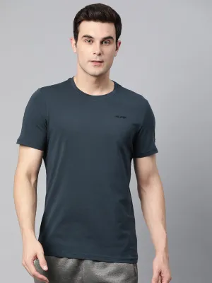 Happy Core Trend Glow Alcis Men Solid Stretchex Slim Fit T-shirt