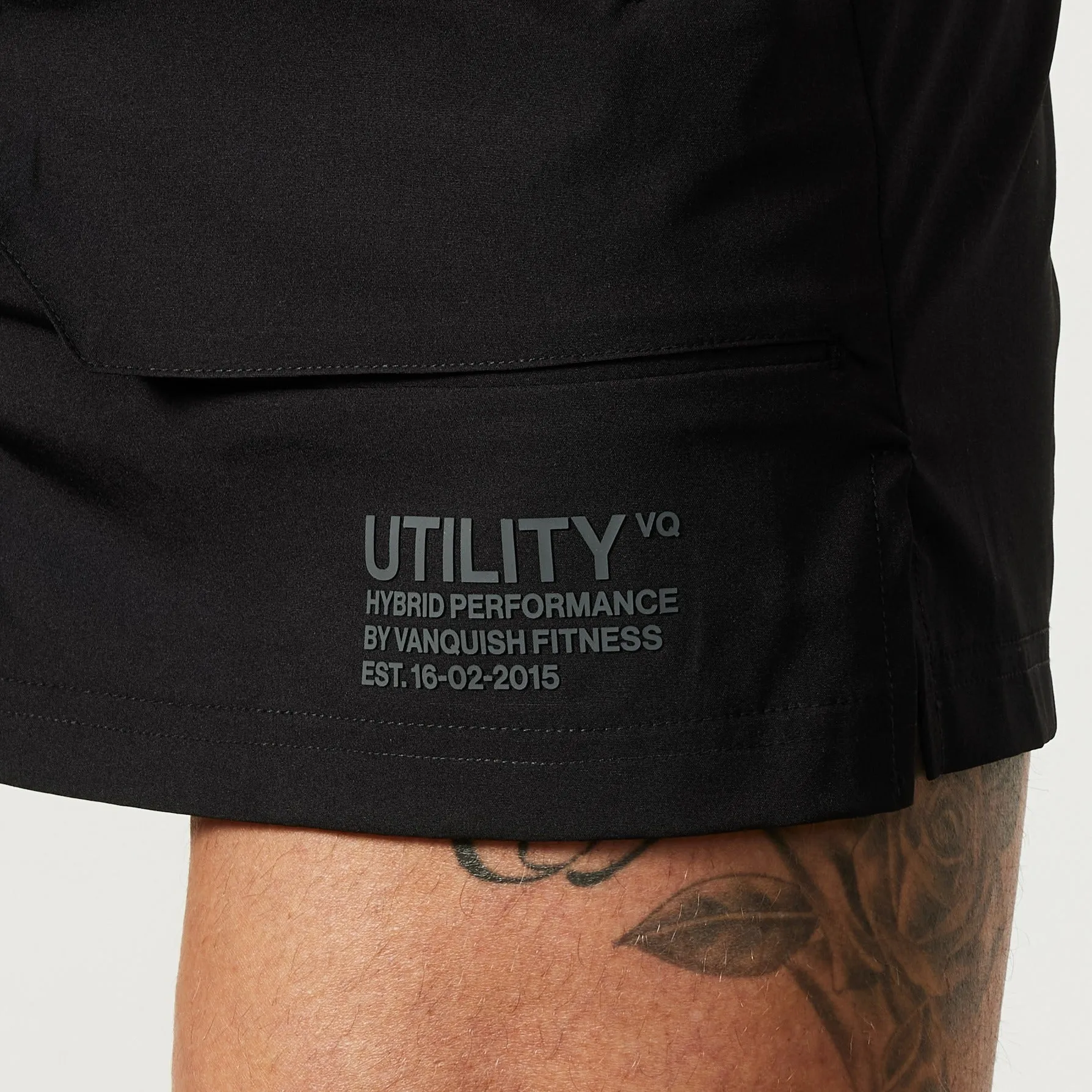Vanquish Utility Black 4" Shorts Versatile Wear