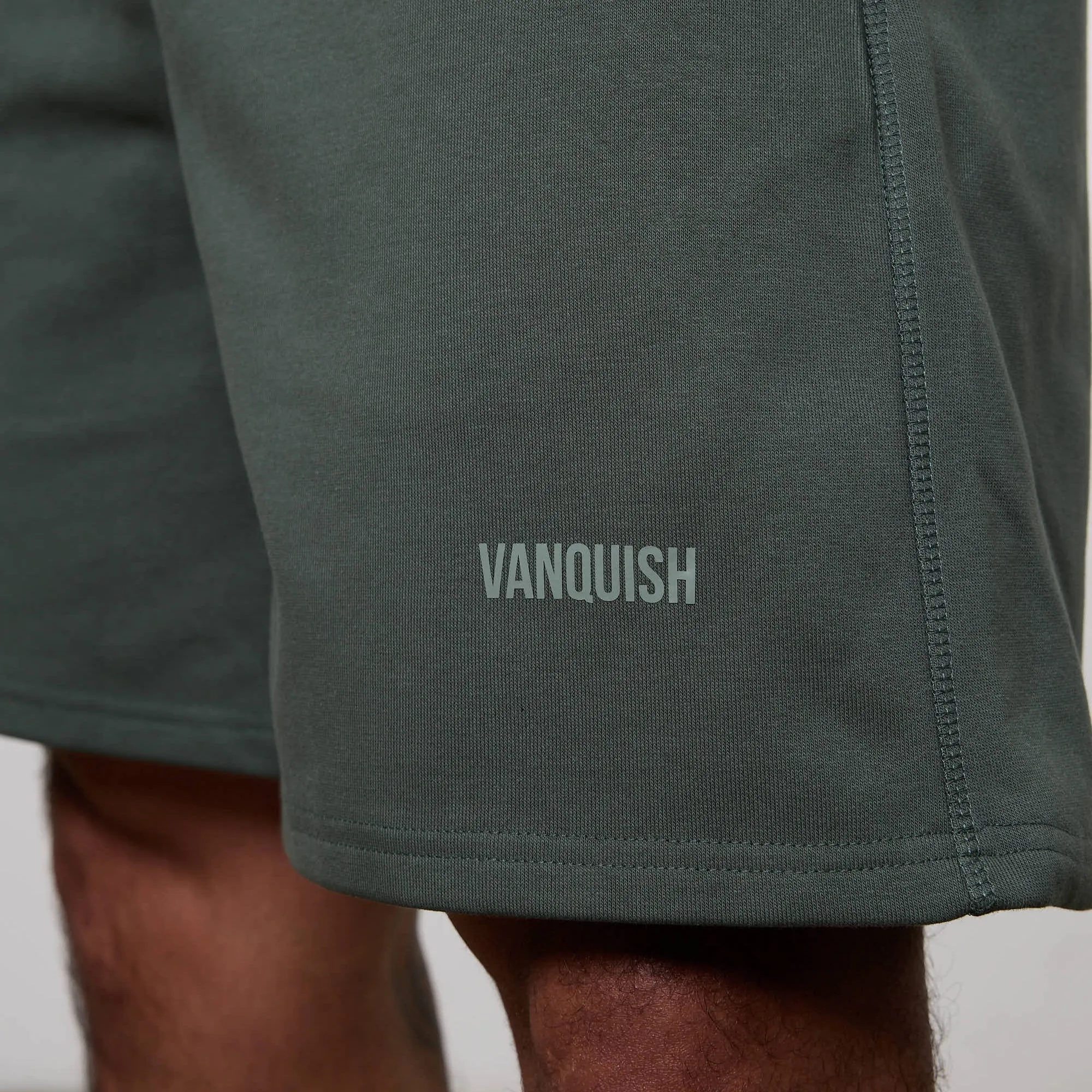 garden party wear Vanquish Essential Forest Green Oversized Heavyweight Shorts