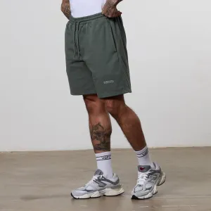 Vanquish Essential Forest Green Oversized Heavyweight Shorts runners Classic Comfort