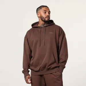 Vanquish Essential Chocolate Oversized Pullover Hoodie Odor Resistant Coating