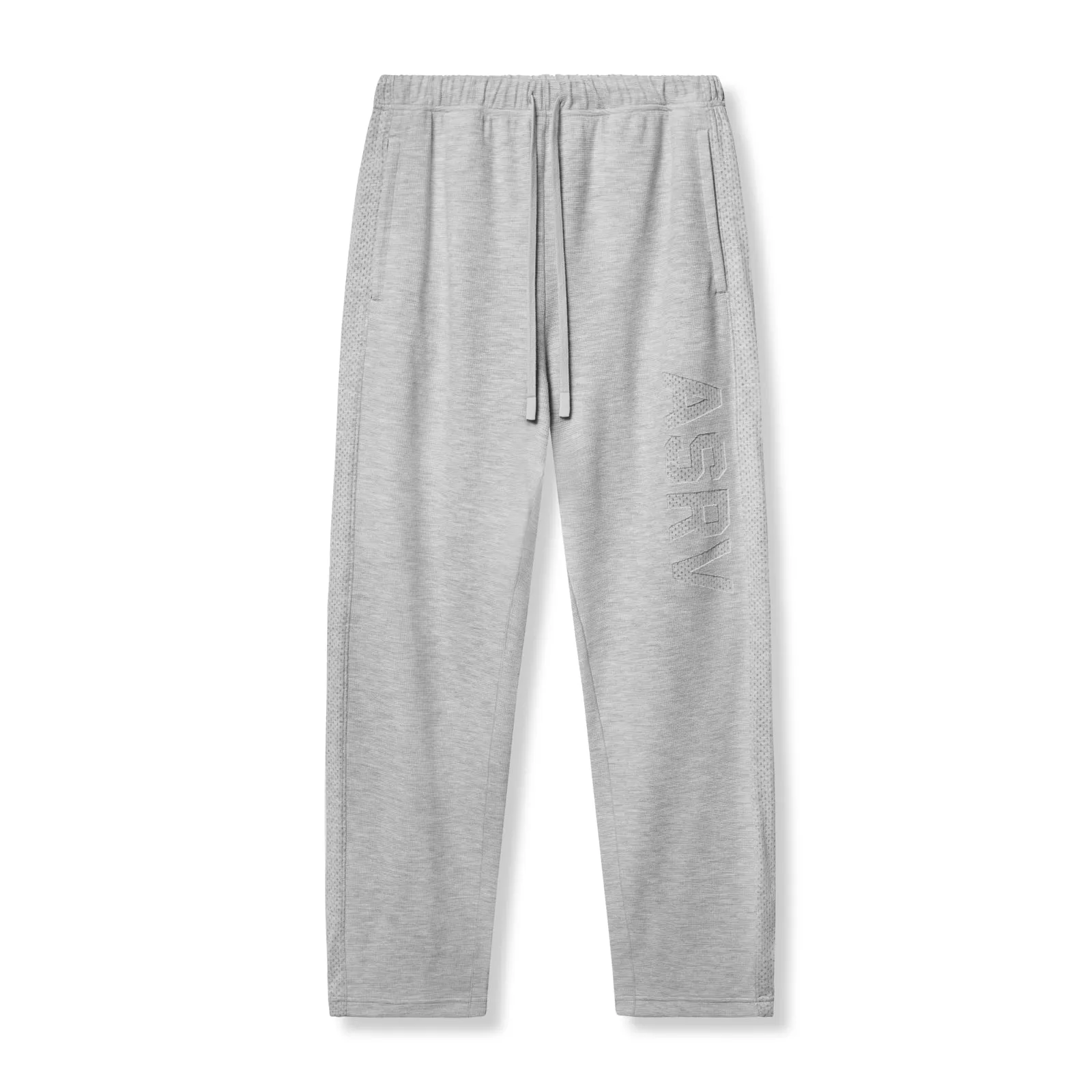 DurablePolyester Denim finish 0957. Waffle Knit Relaxed Sweatpant - Heather Grey