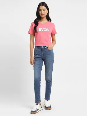 Women's 710 Indigo Skinny Fit Mid Rise Jeans Organic Cotton Material
