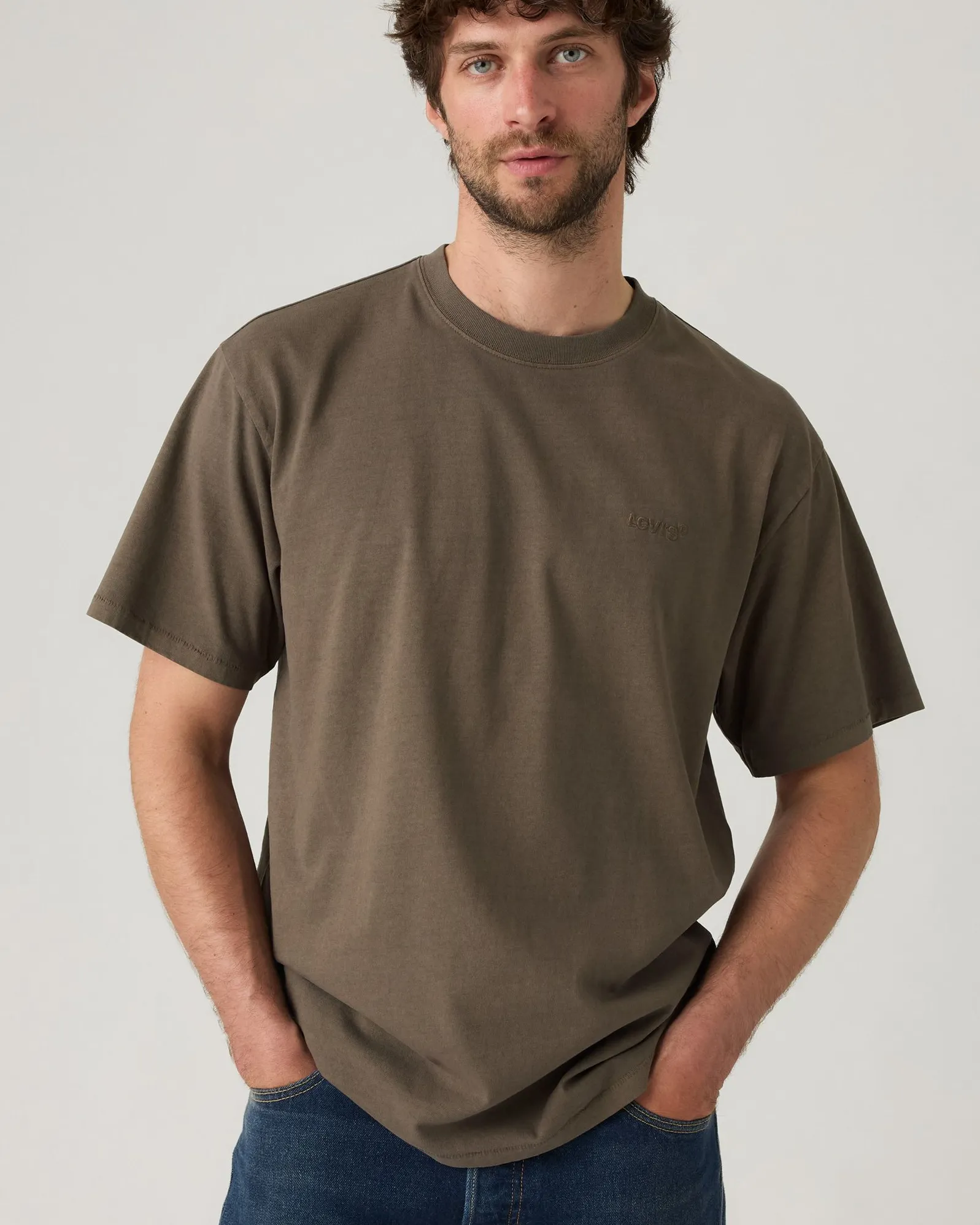 Sustainable Creative Look Vintage Lover Loose Levi's? Red Tab Vintage Tee - Maitake Brown GD