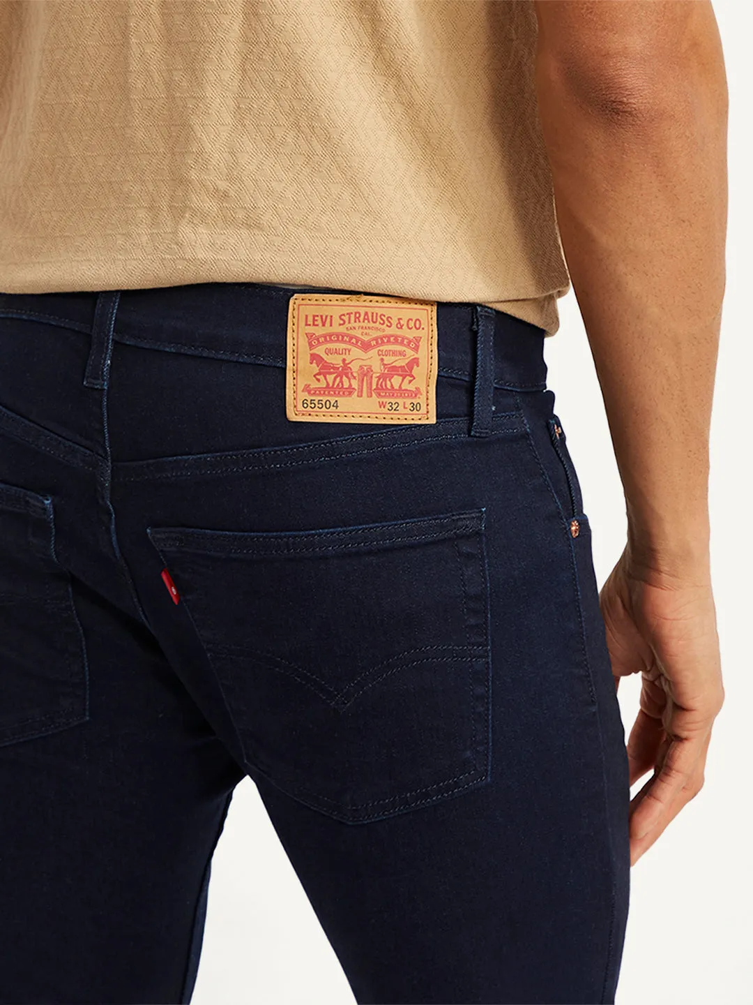All Fit Style Men's 65504 Dark Blue Skinny Fit Mid Rise Jeans
