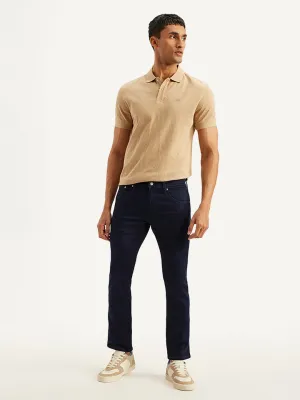 Daywear Option Men's 65504 Dark Blue Skinny Fit Mid Rise Jeans