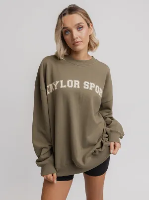 Heritage Crew in Olive Ethical Make Stretchable
