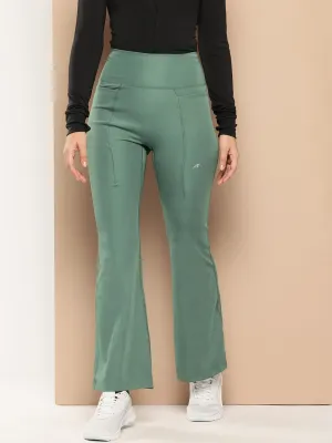 Roll-up style MachineWashableFabric Straight Flare Pant