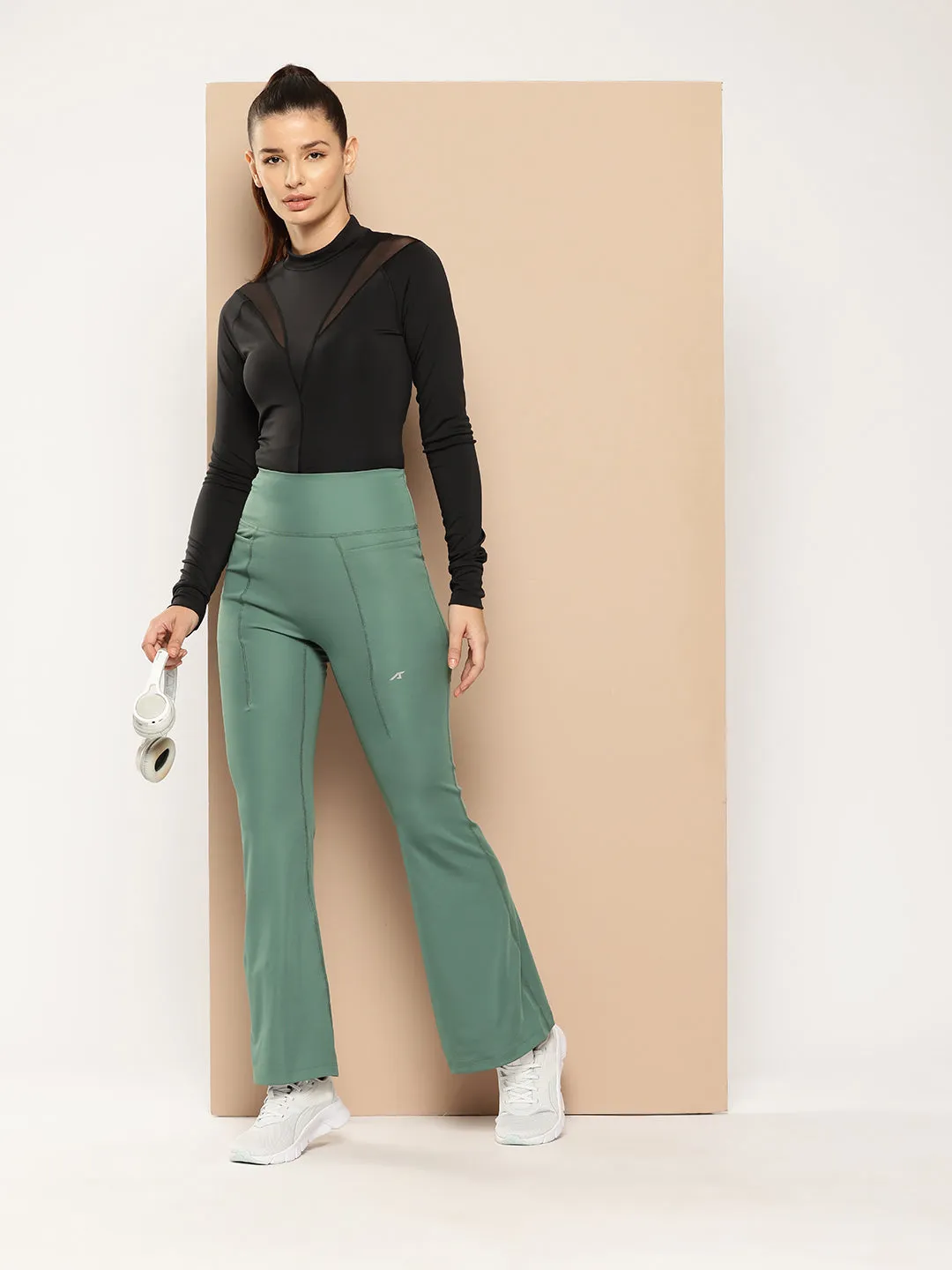 Straight Flare Pant Refined fit Striped Pattern