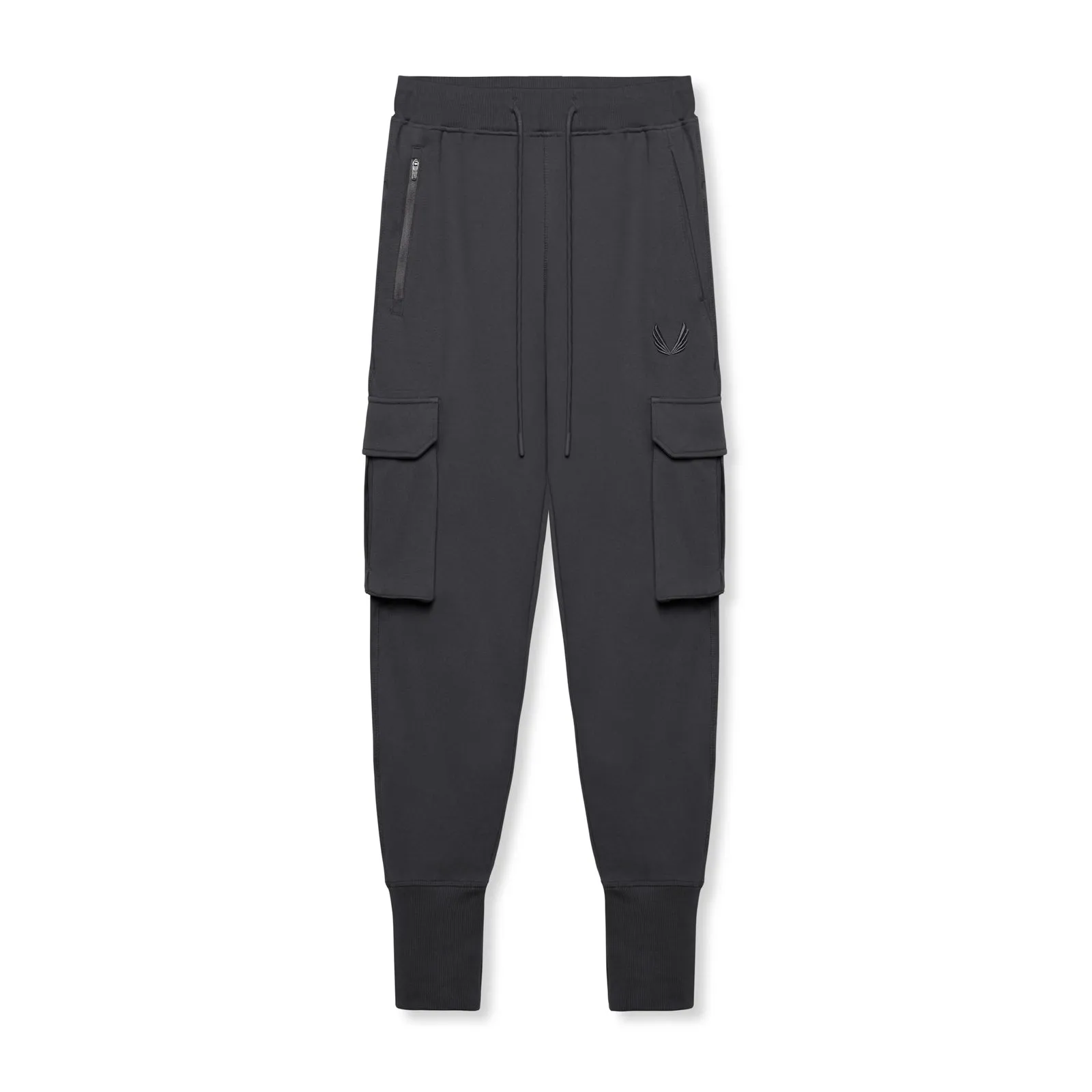 Stylish Comfort Modern Utility 0654. Tech-Terry? Cargo High Rib Jogger - Dusk Black