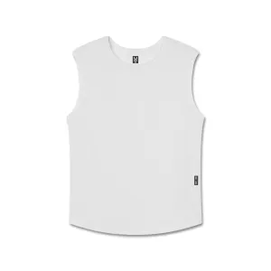 combat exercise Intelligence - gathering 1060. Creora? Cotton Modal Cutoff Tank - White