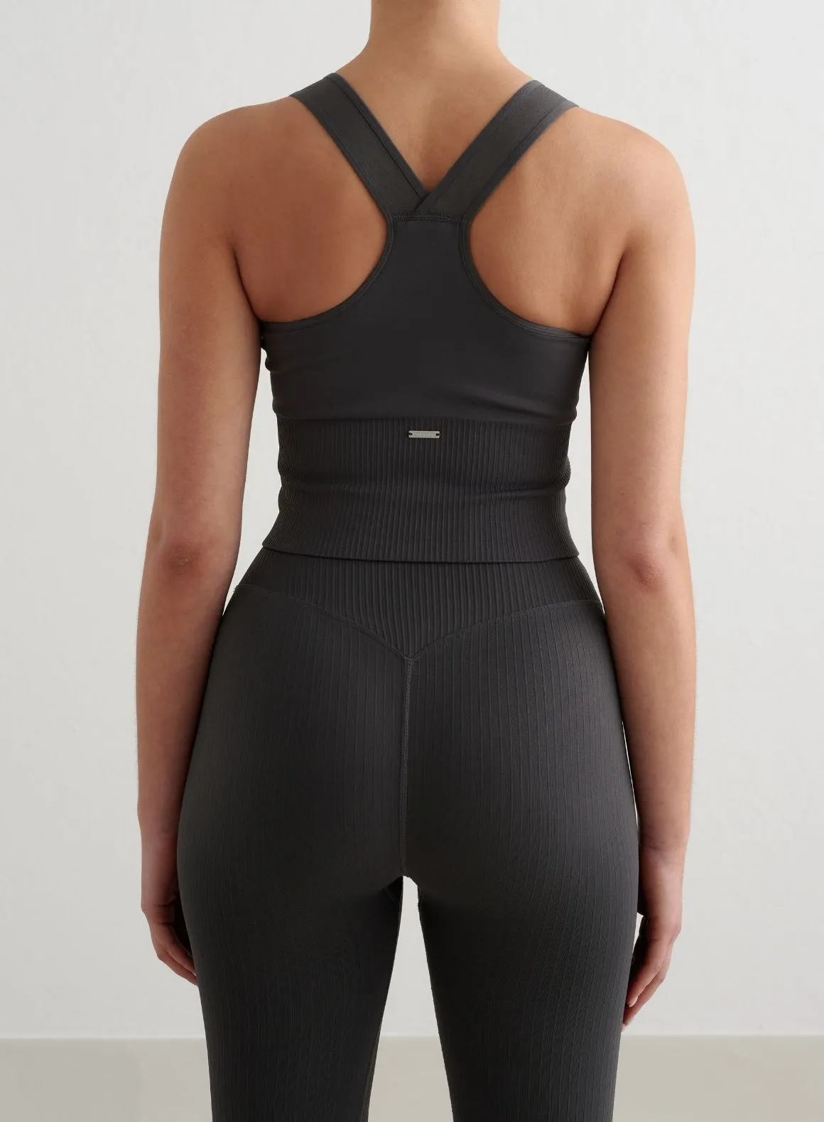 Shadow Grey Ribbed Seamless High Support Bralette mine multi - wheel drive