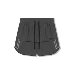 Double Needle Stitching Balanced Design 0689. Tetra-Lite? 7" Tech Short - Space Grey