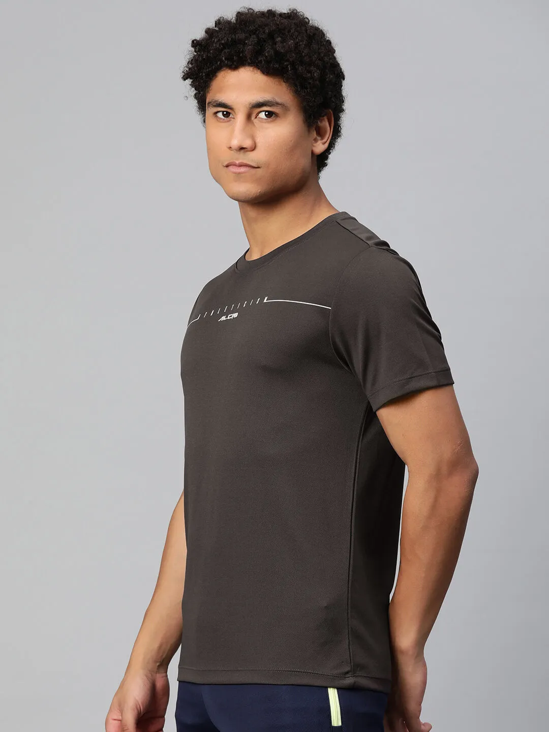 Alcis Men Typography Printed Anti Static Slim Fit T-shirt Art Core Tribal Soul