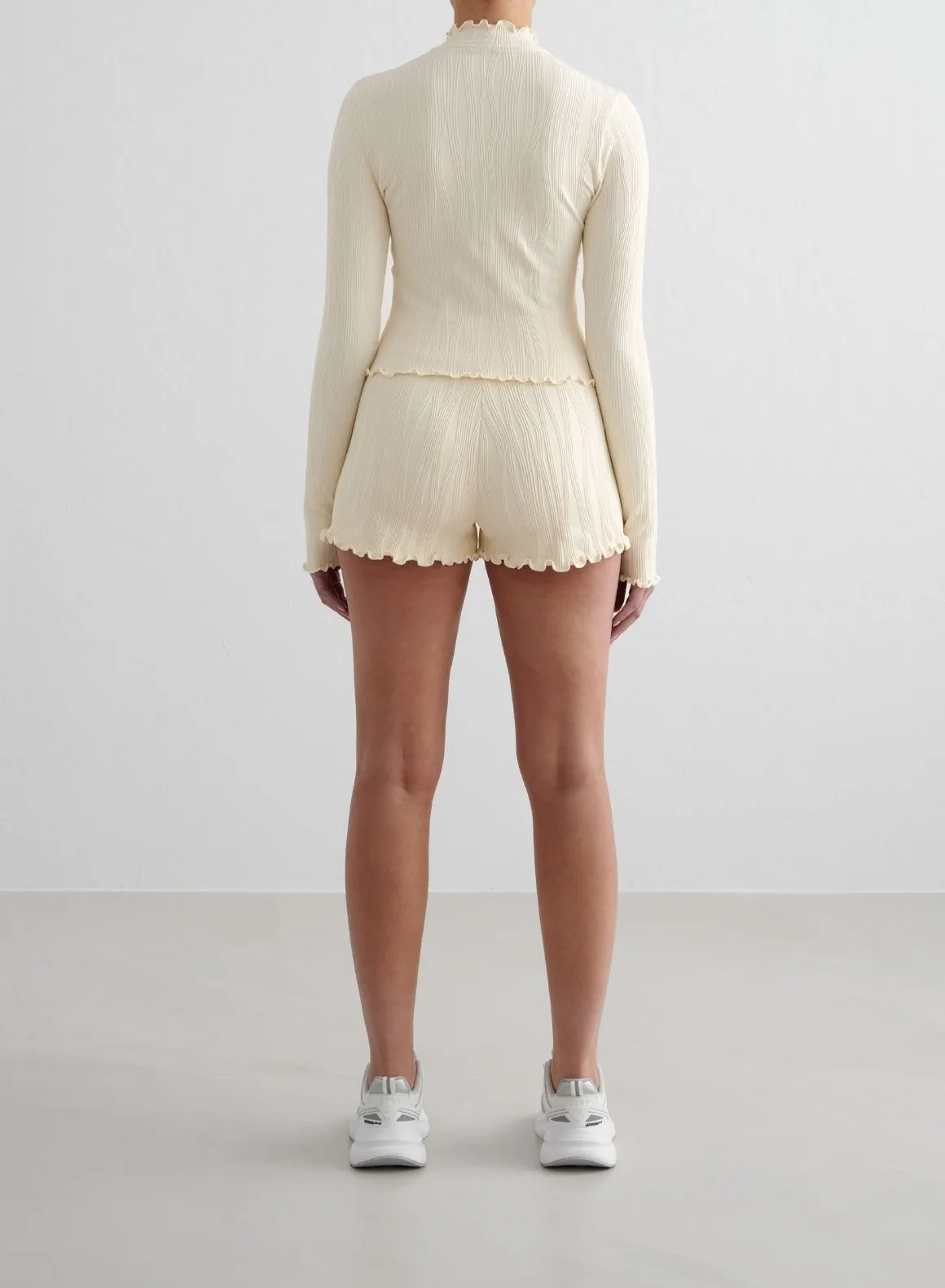 Almond White Tulip Shorts Fair trade tropical style
