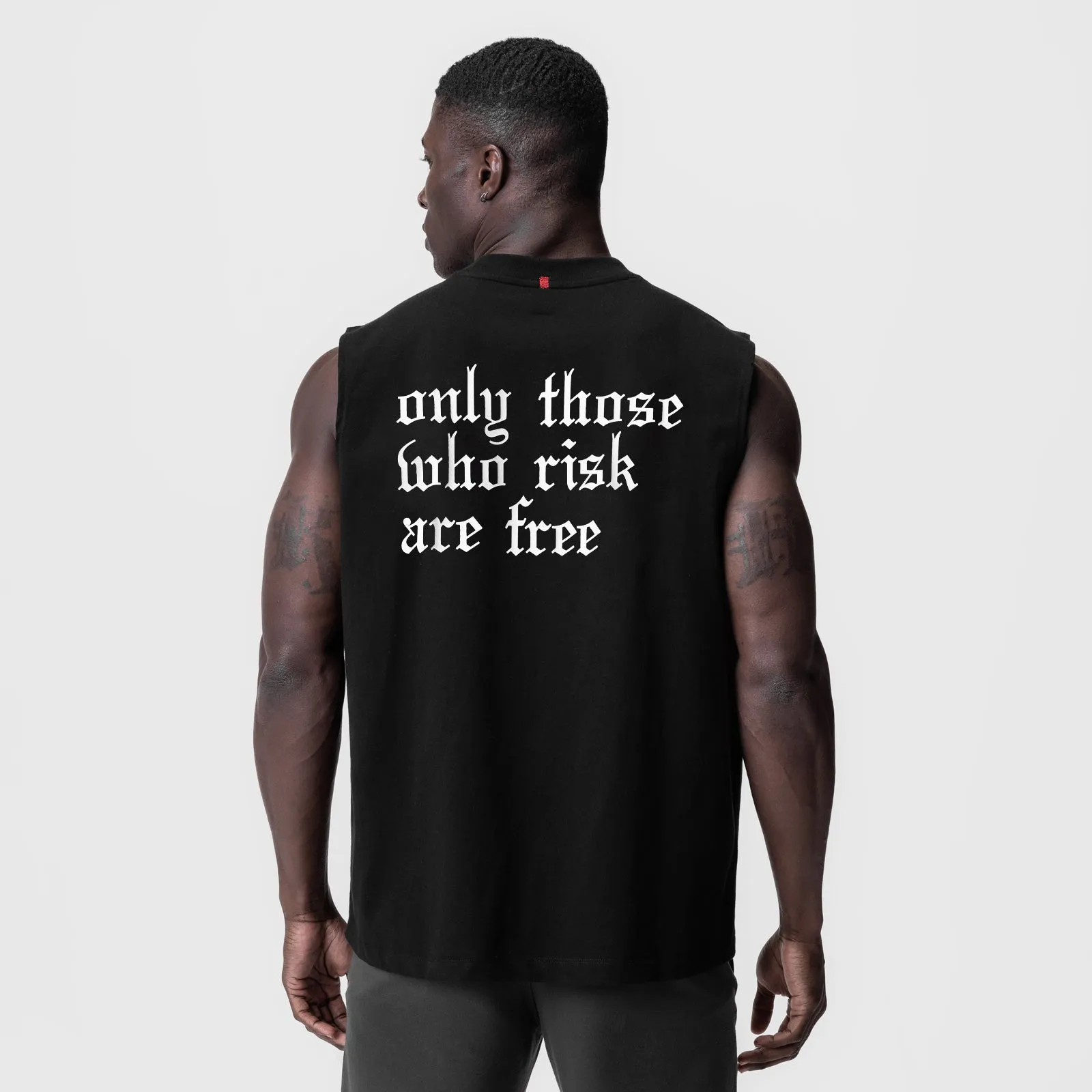 0807. Tech Essential? Relaxed Cutoff - Black/White "OTWR" No Slip Interior