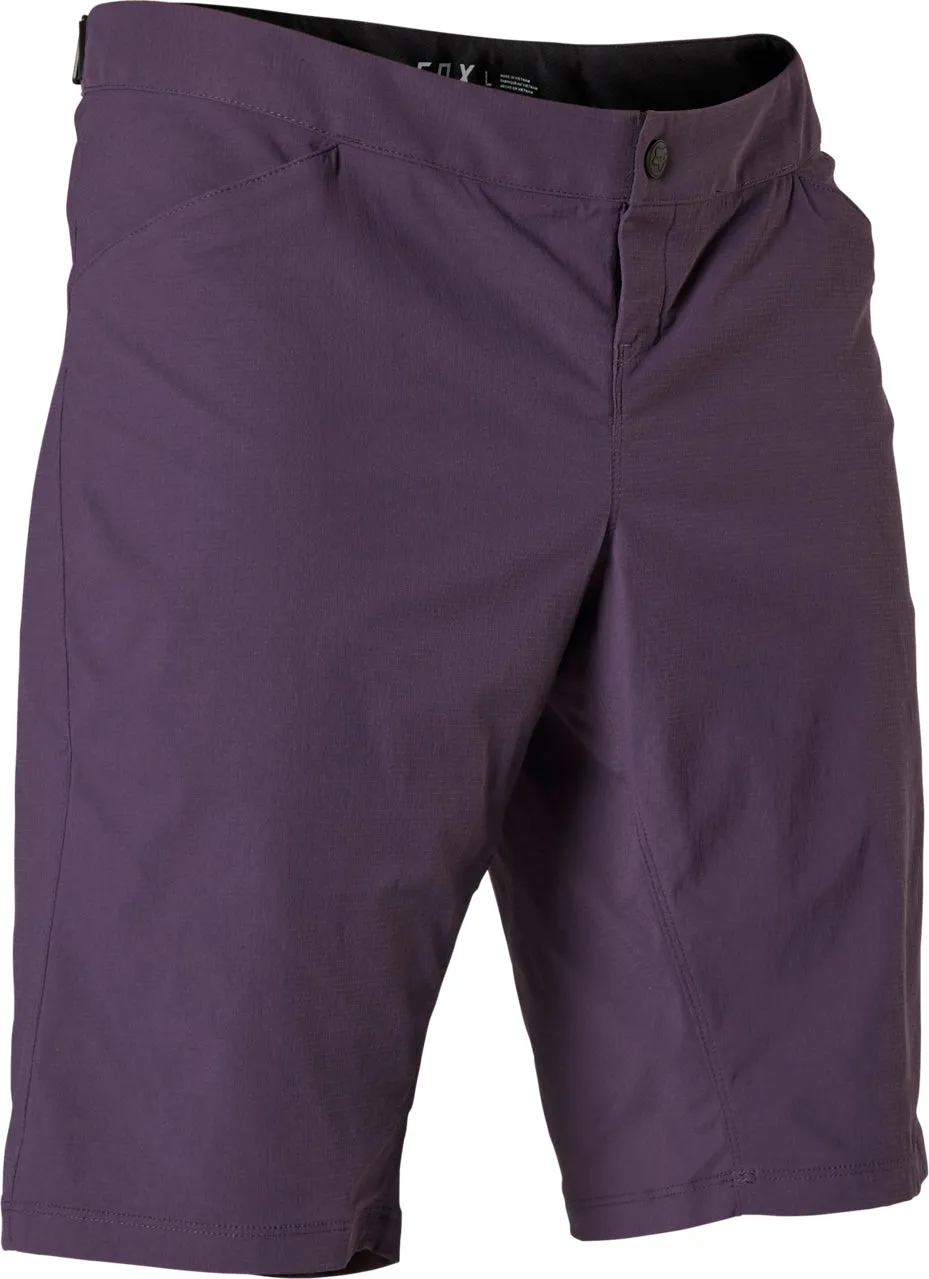 Fox Ranger Womens Cycling Shorts - Purple Moisture Wicking Finish Slip Resistant Inner Lining