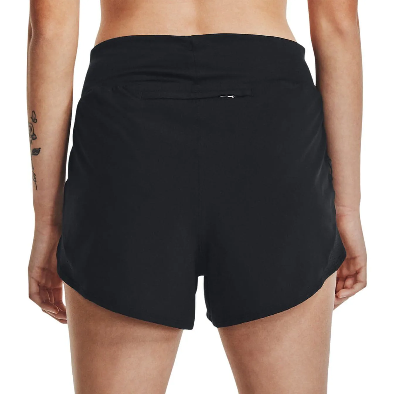 Under Armour Fly By Elite High-Rise Womens Running Shorts - Black Smooth Fabric
