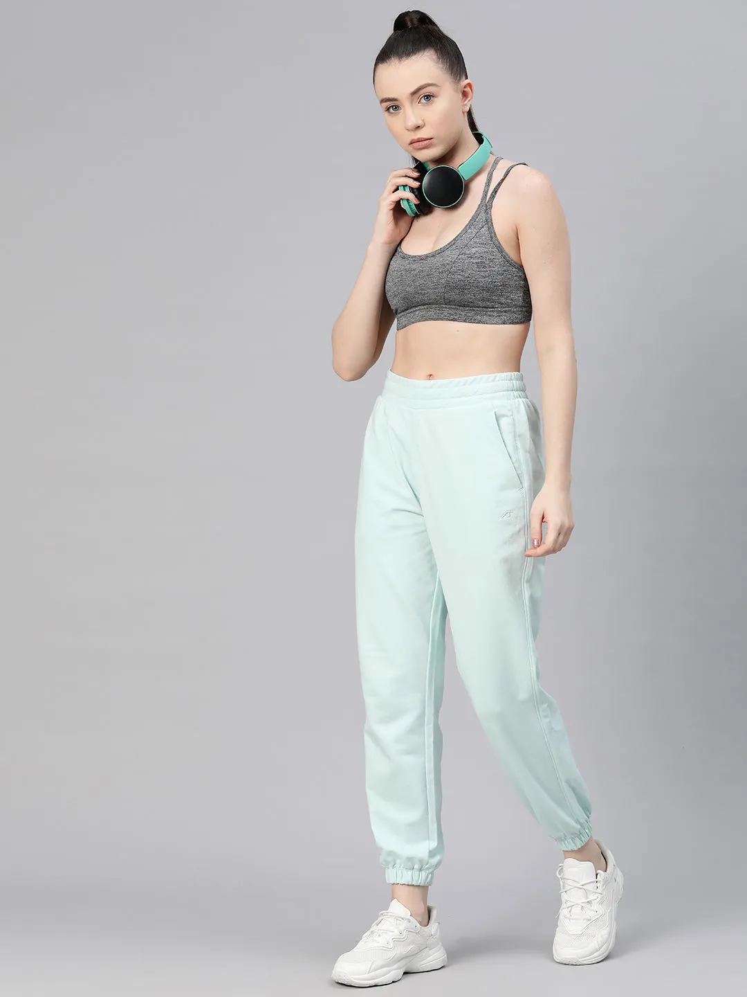 Flatlock Seams Alcis Women Solid Regular-Fit Joggers