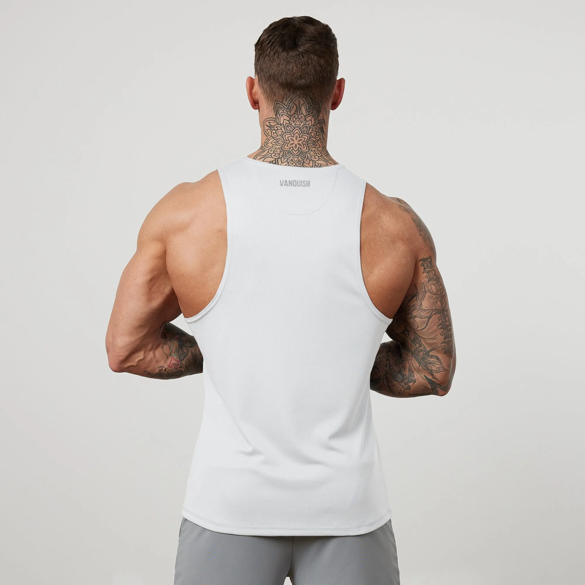 high - precision Vanquish Essential White Performance Tank Top
