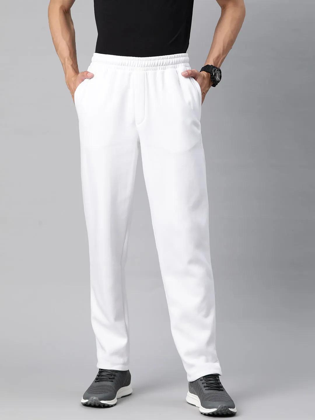 CompressionFitFabric Soft Brush Lining Alcis Men Sports Track Pants