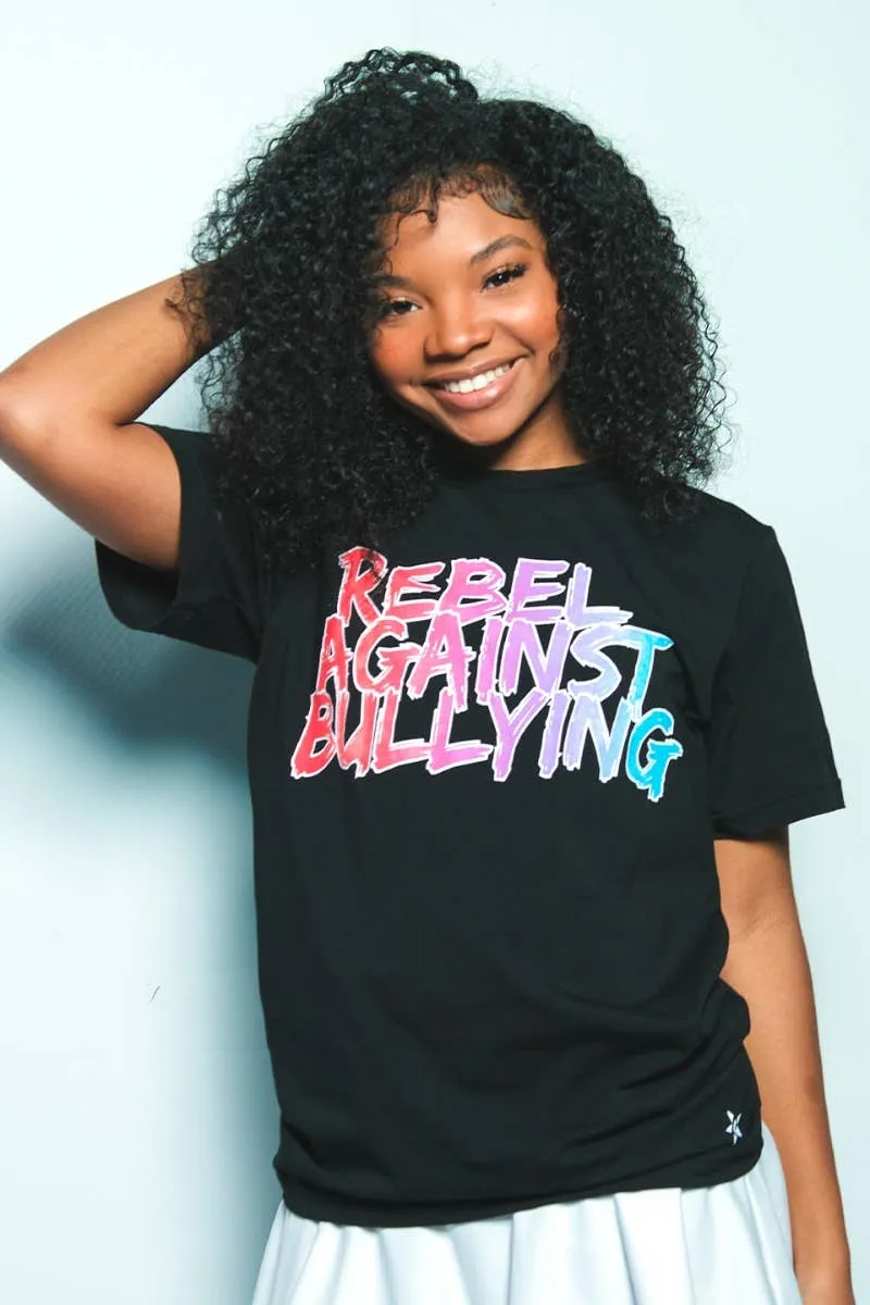 Ergonomic Cut Rebel Against Bullying Gradient Tee