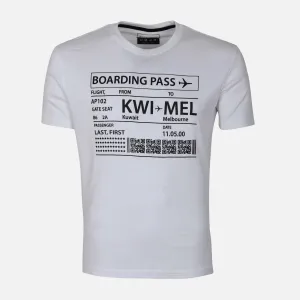 MEN ROUND-NECK T-SHIRT spring fresh Smooth Edge Binding