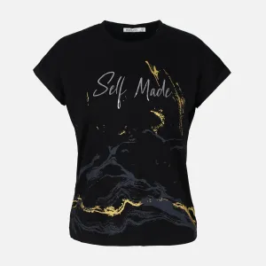 WOMEN VISCOSE LOOSE SHORT SLEEVE TEE AbrasionResistant
