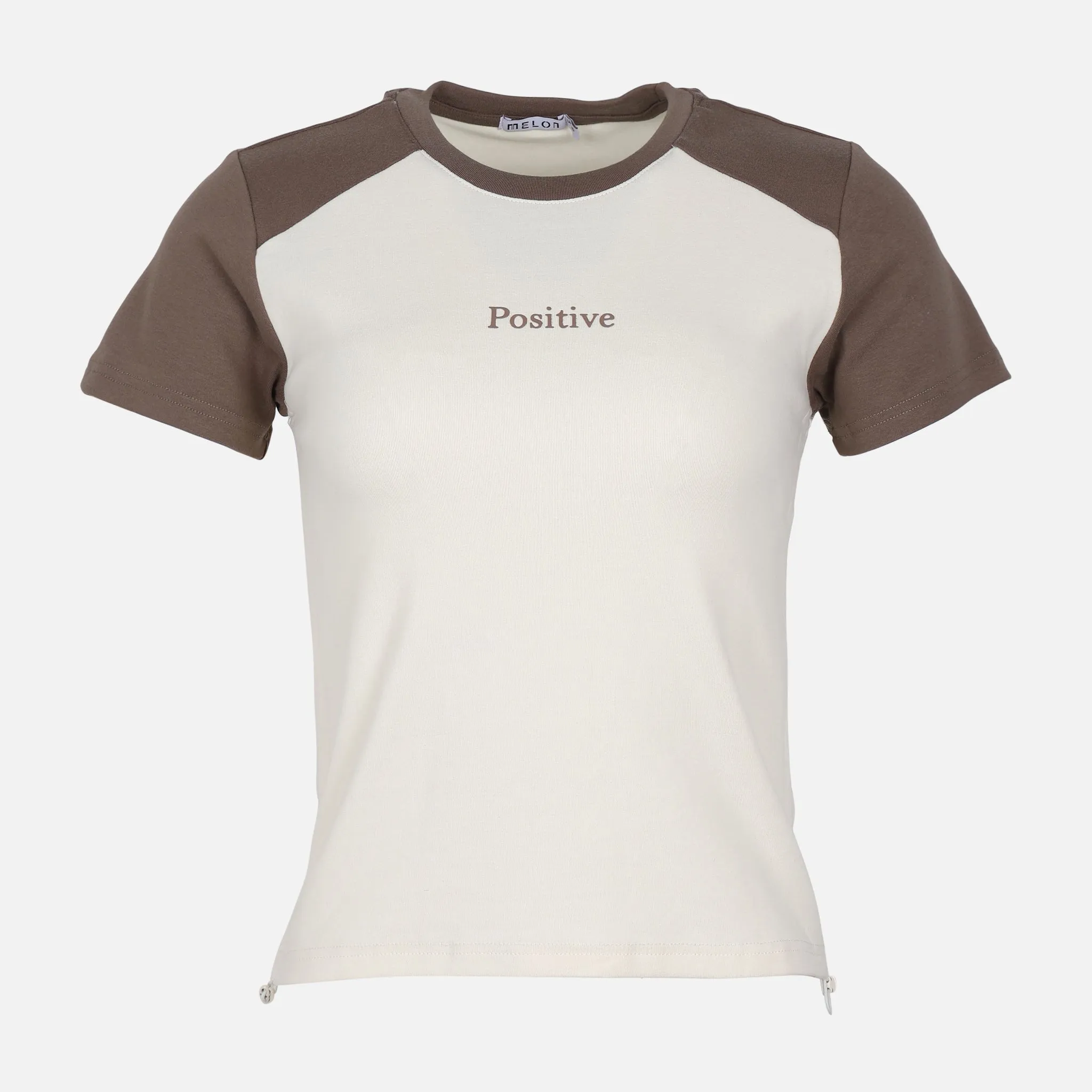WOMEN CROPPED T-SHIRT AntimicrobialTreatment SeamlessConstruction
