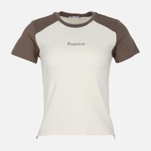 WOMEN CROPPED T-SHIRT HeavyDuty Zipper