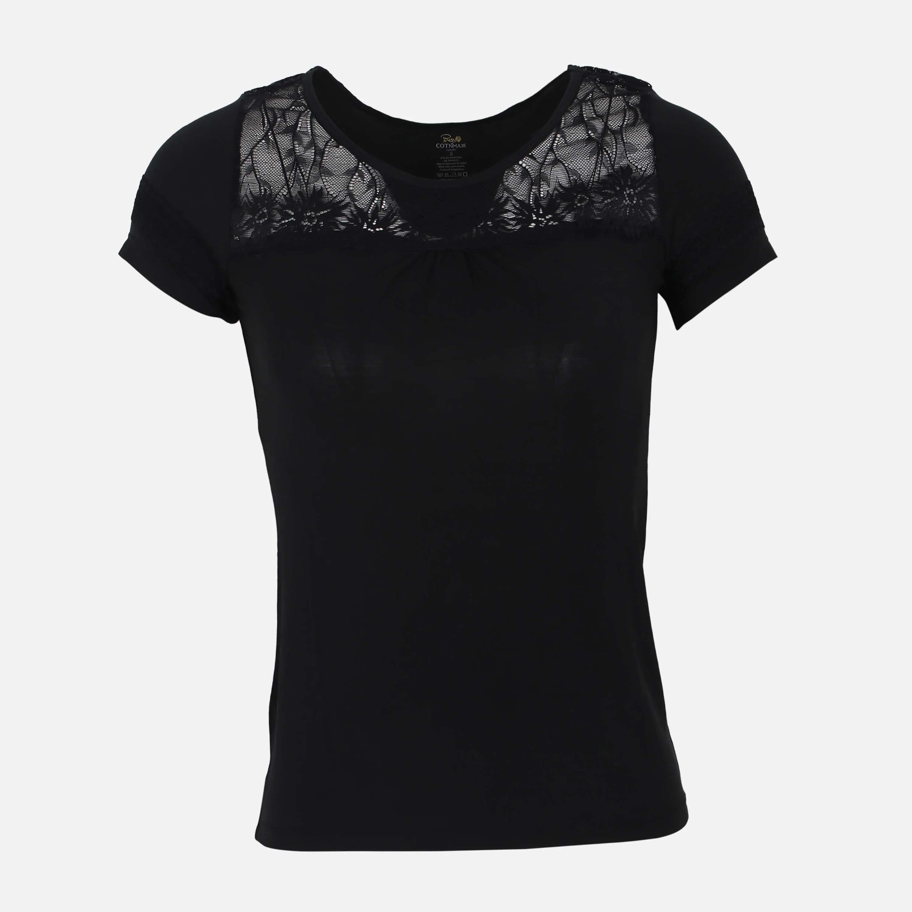 LADIES LACE TEE Breathable mesh lining Sky Mood