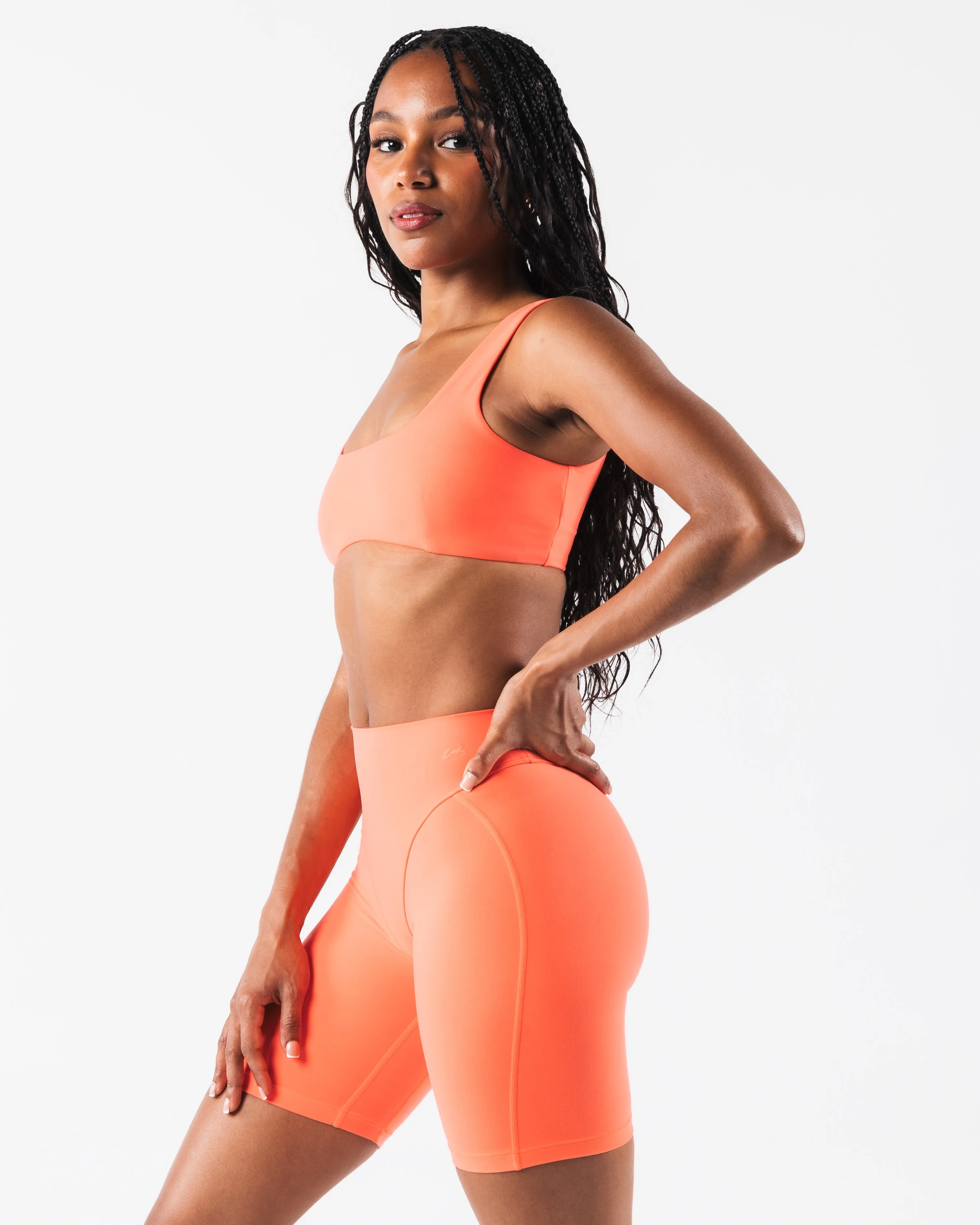 Red workout gear Olivia Sculpt Bra - Heat